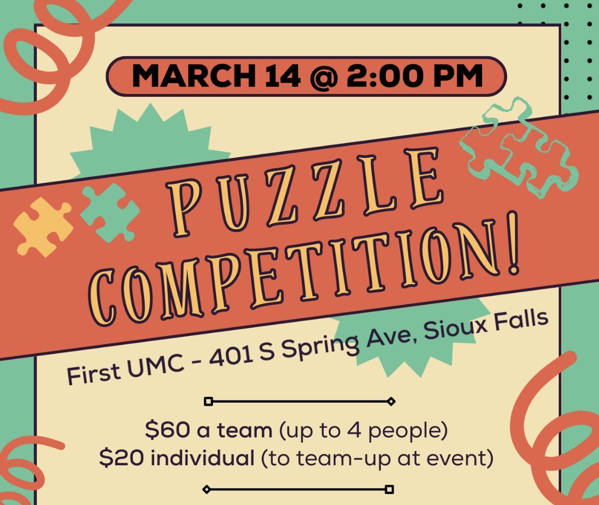 Puzzle Competition Fundraiser logo