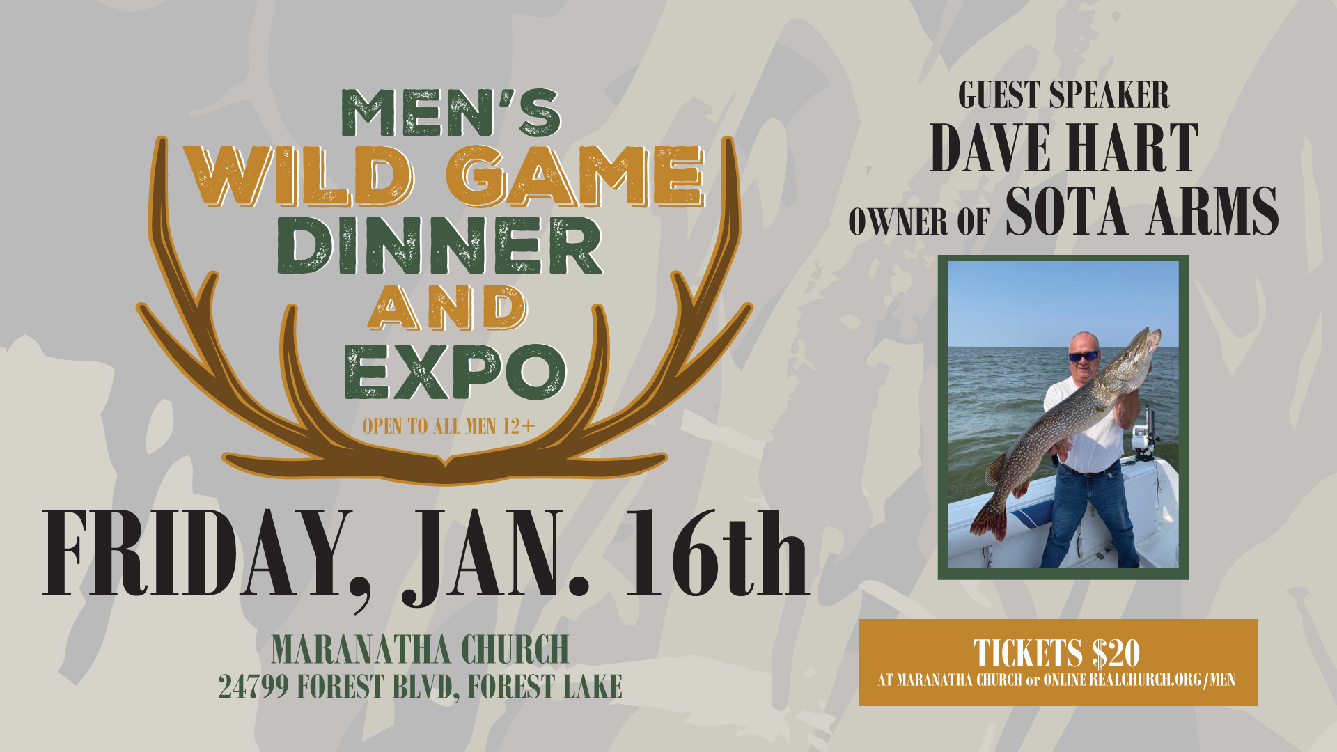 2026 Men's Wild Game Dinner - GROUP Ticket Sales logo
