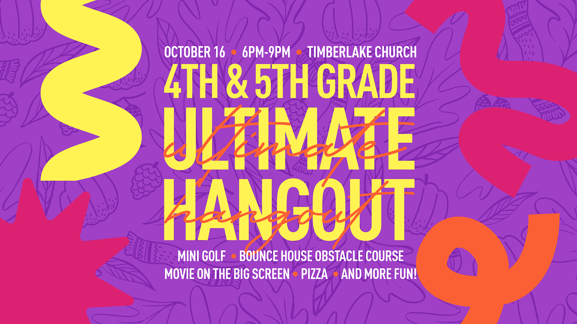 4th & 5th Grade Ultimate Hangout - Fall Festival - 2026 logo