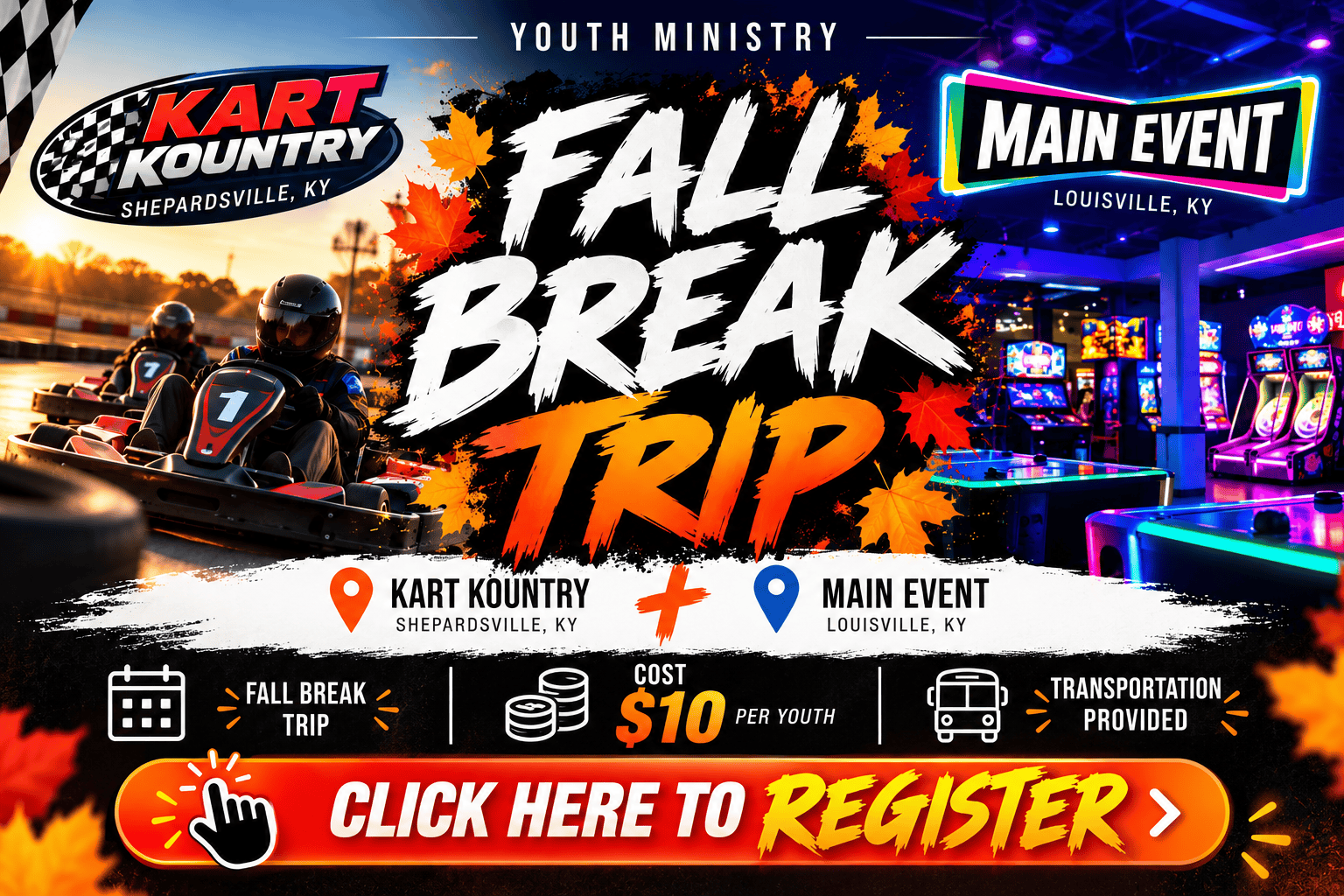 Youth Fall Break Registration logo