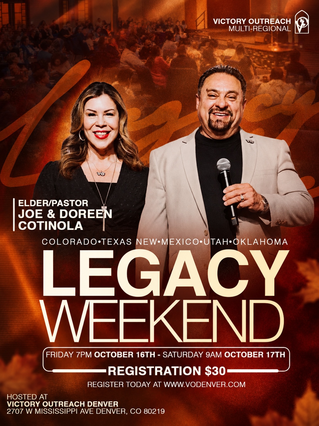 Legacy Weekend w/ Elder/Pastor Joe & Doreen Cotinola logo