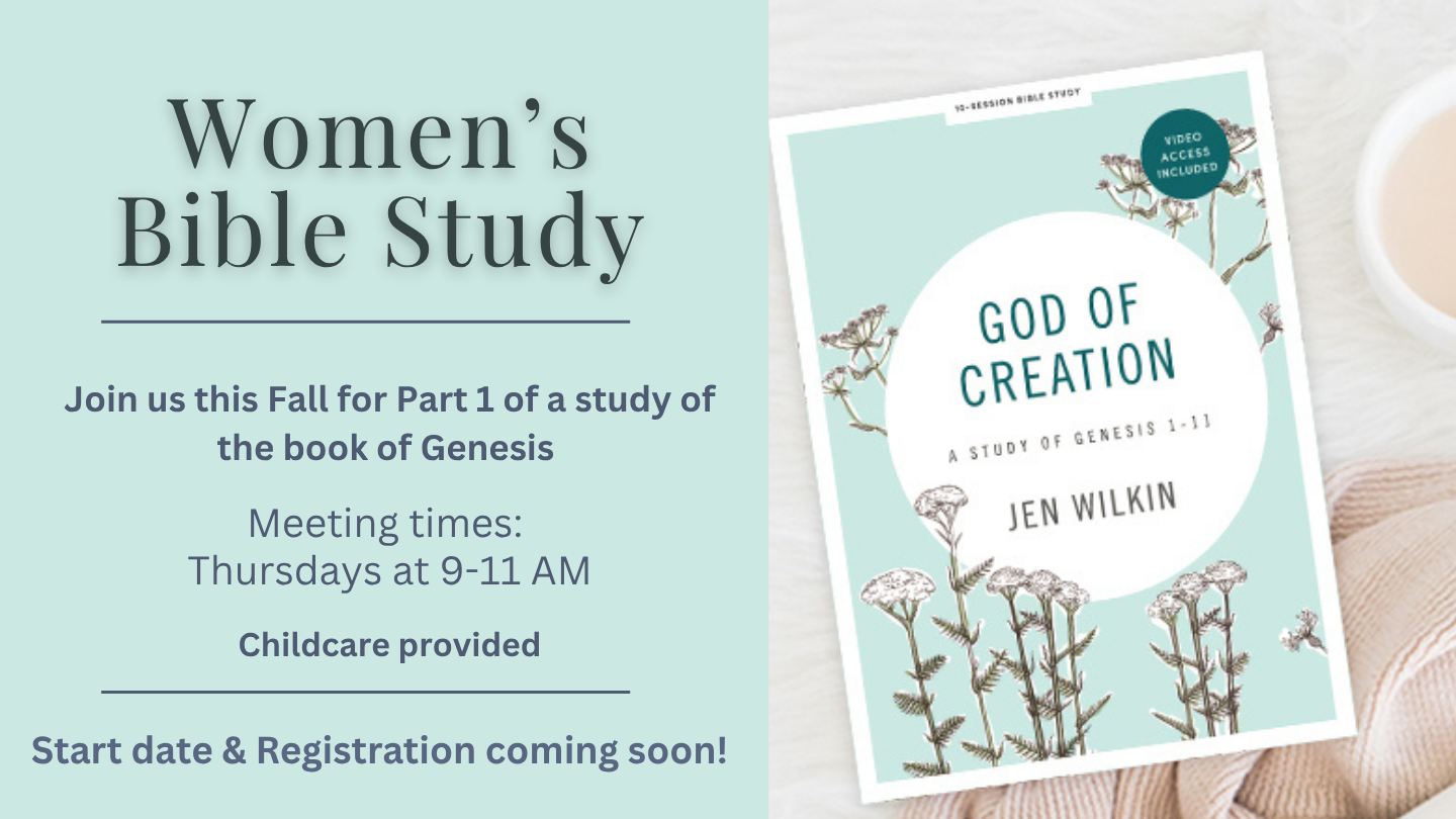 "God of Creation" Fall Women's Bible Study 2026 logo